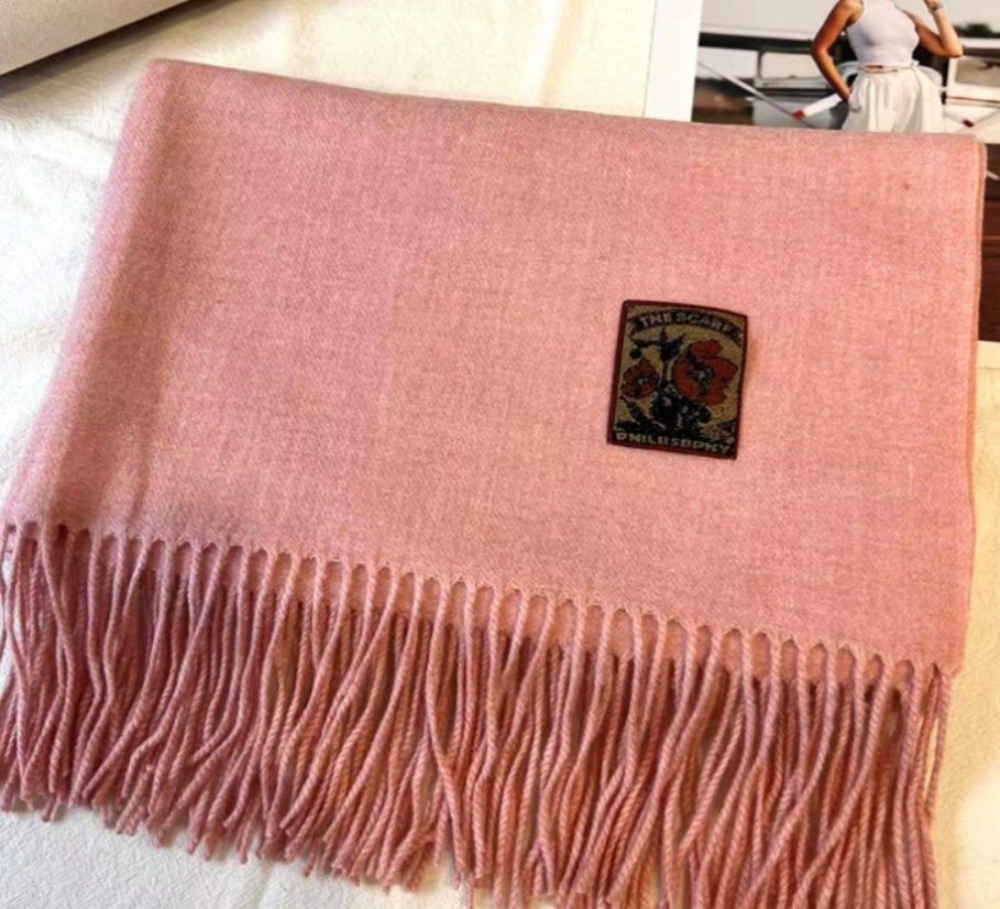 Retro Couple Scarf Cashmere-like Warm