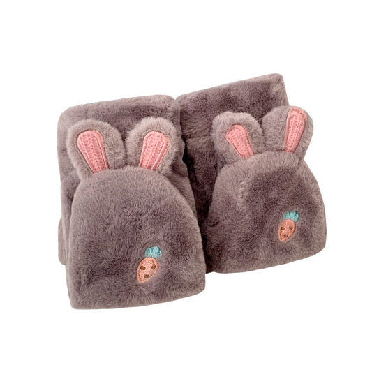 Gloves girl winter plus velvet student cute Korean version