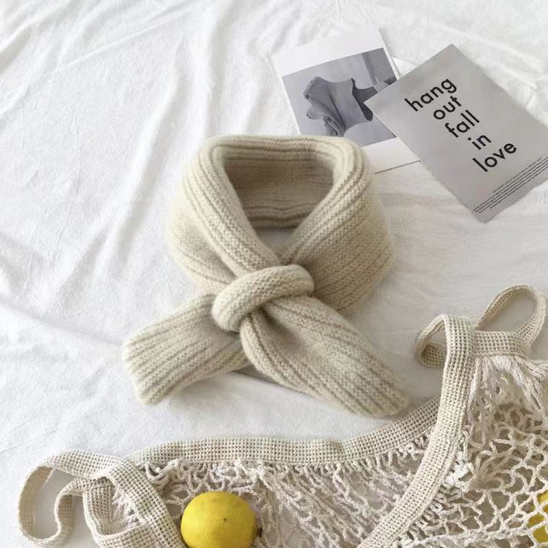 Autumn And Winter Thermal Knitting Wool Baby Bib Scarf
