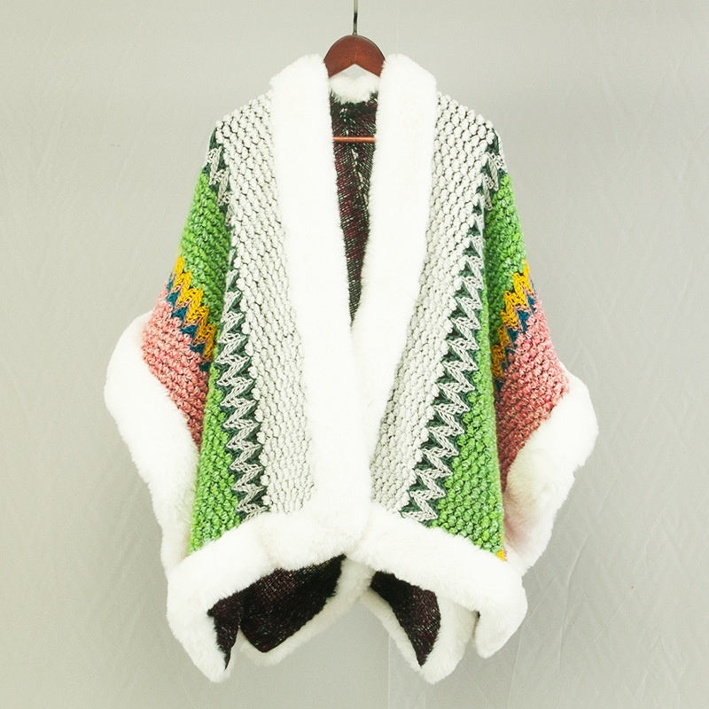 Ethnic Style Travel Cloak Scarf Dual-use