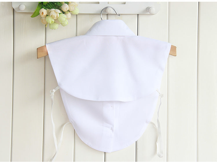 Chiffon Rhinestone Fake Collar Shirt Women's Shawl