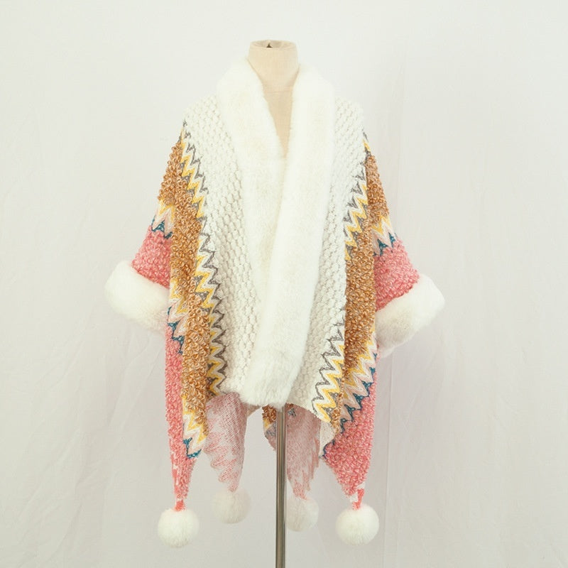 Ethnic Style Travel Cloak Scarf Dual-use