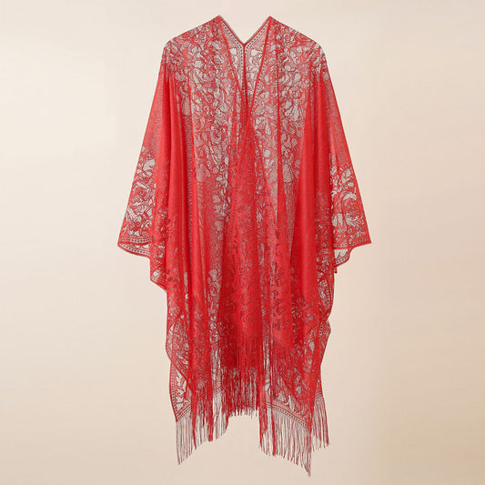 Lace Smock Holiday Beach Cape Sun Protection Clothing