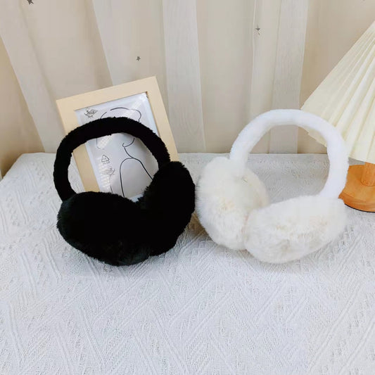 Earmuffs Warm Winter Female Simple Student Ear Warmers Ear Protection Plush Earmuff Anti-freezing Folding Earmuffs