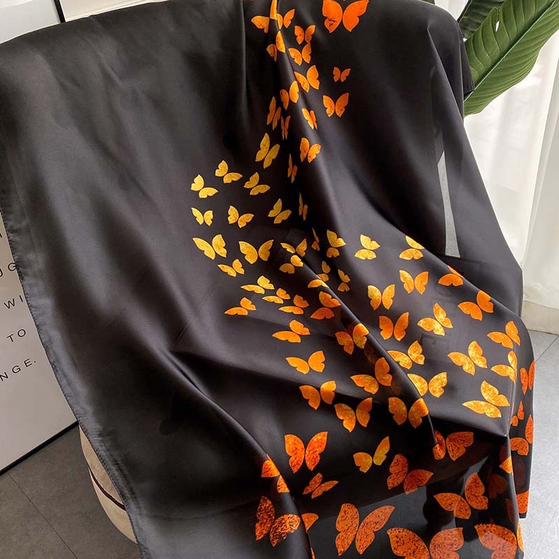 Women's Retro Fashion Decorative Scarf New Silk Satin
