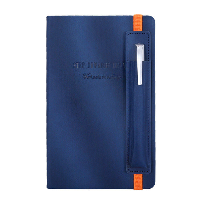 A5 Strap Notebook Pen Insert Leather Surface