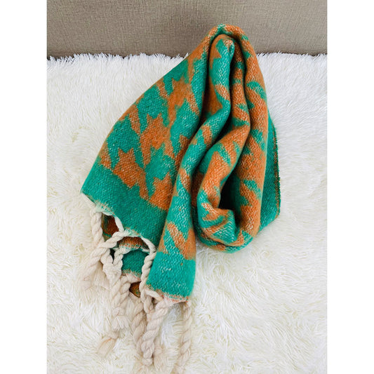 Women's Thick Fringed Houndstooth All-match Shawl Scarf