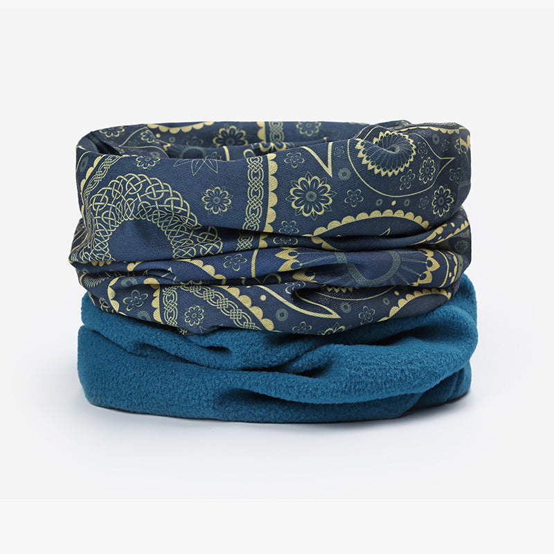 Hood Plus Fleece Thickened Windproof Headband Double Layer Warmth