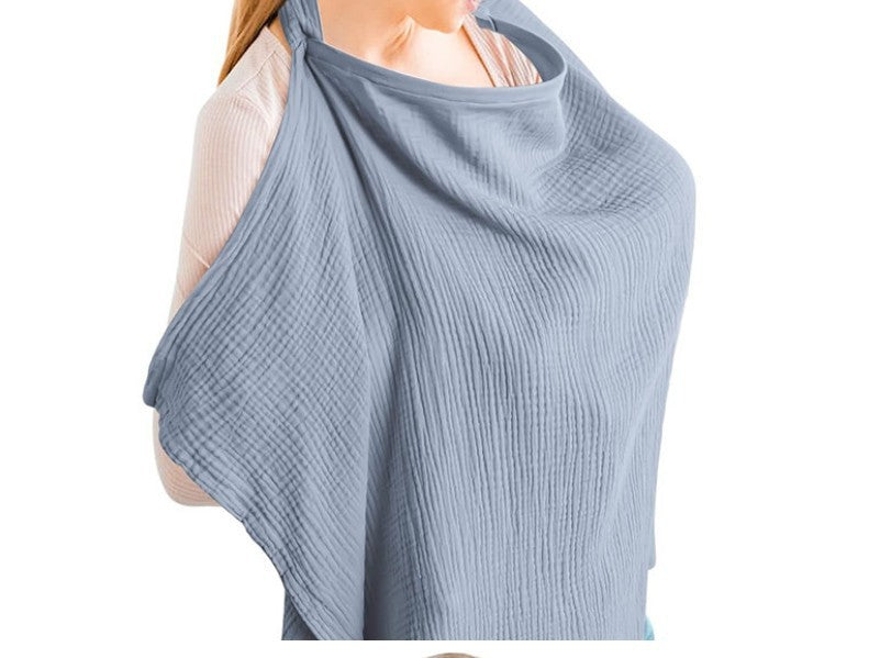 Double Layer Pure Cotton Baby Cover Blanket Breastfeed Outwear Towel Anti-exposure Shawl