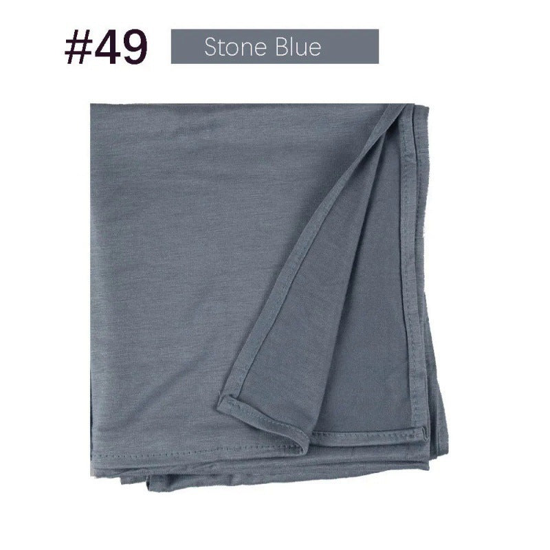 Mercerized Cotton Jersey Closed-toe Cotton Scarf