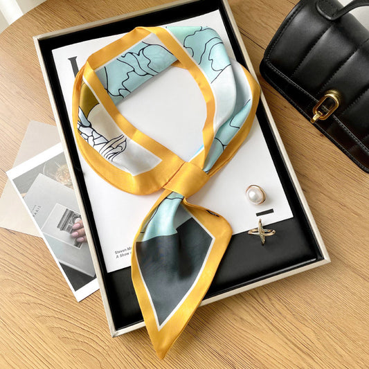 Simple Decorative Oil Painting Ear Scarf