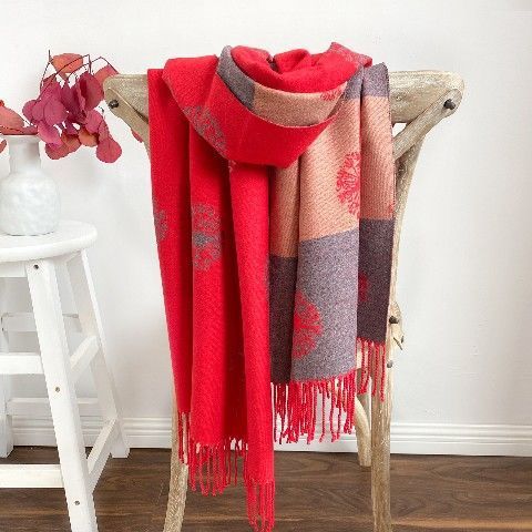 Autumn And Winter Cashmere Dandelion Jacquard Scarf