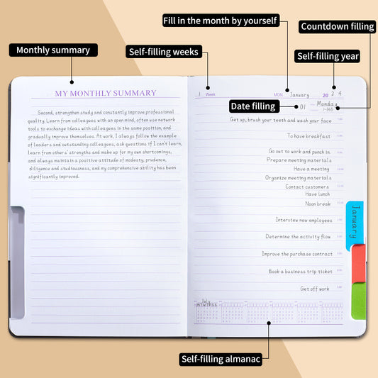 Notebook Self-filled No Date Strap