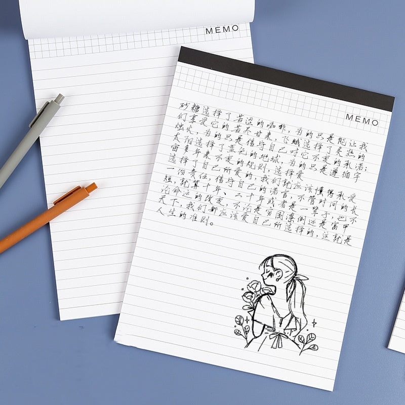 A4 Note Pad Meeting Minutes Tearable Notebook