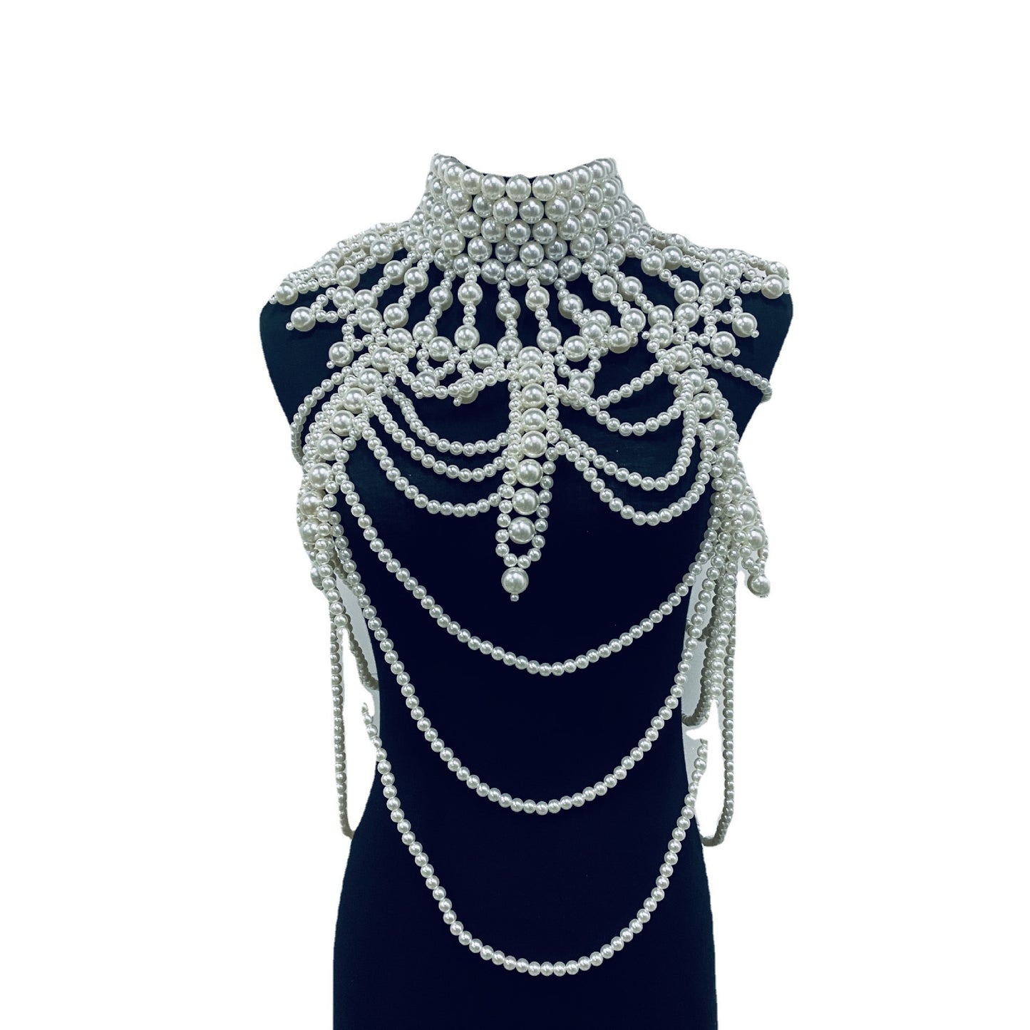 Women's Hollow Pearl All-match Shawl