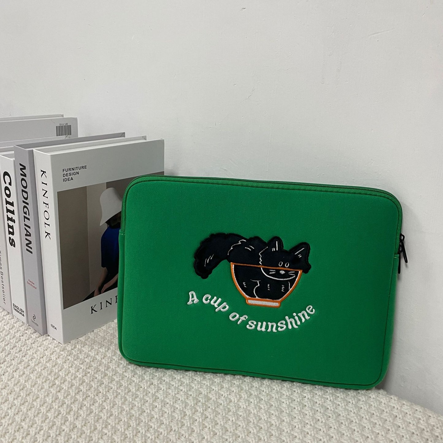 Cute Embroidered Laptop Sleeve Computer Liner Bag