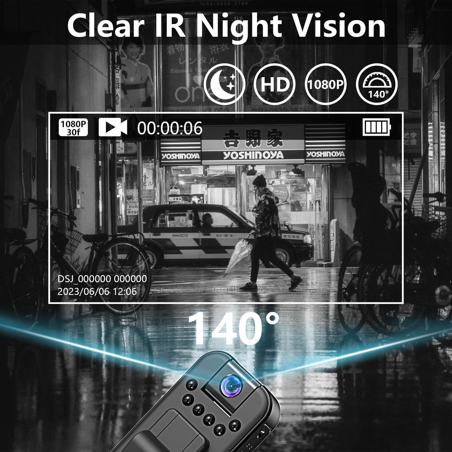 HD Image Quality HD Night Vision Infrared Conference Video Recording Outdoor Recorder