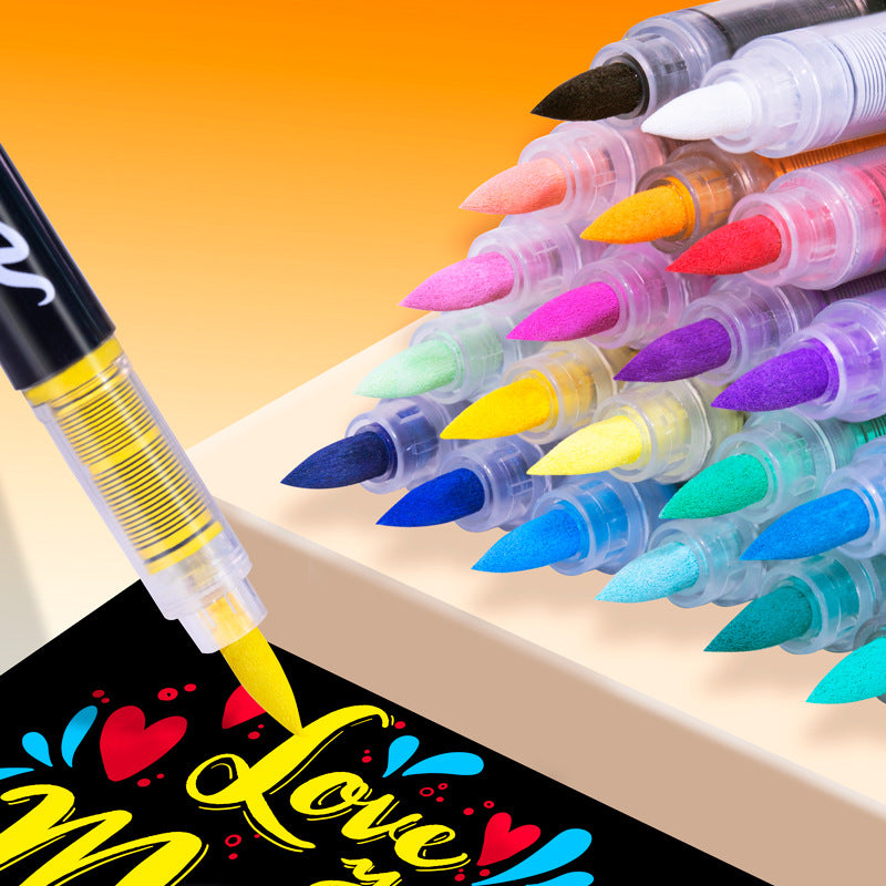 Straight Liquid Acrylic Marker Pen Soft Head Art Hand Painting Graffiti