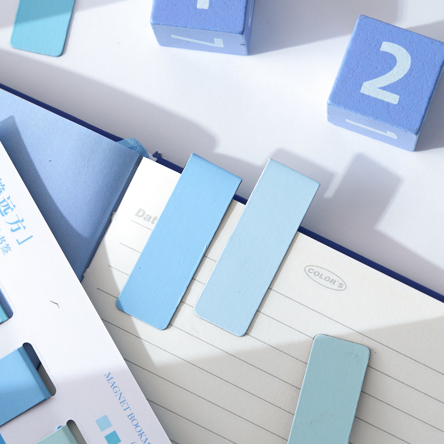 Magnetic Morandi Series Color Block Bookmark