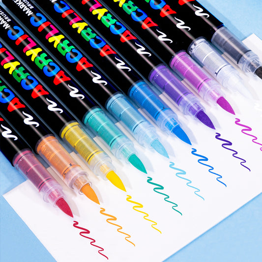 Straight Liquid Acrylic Marker Pen Soft Head Art Hand Painting Graffiti
