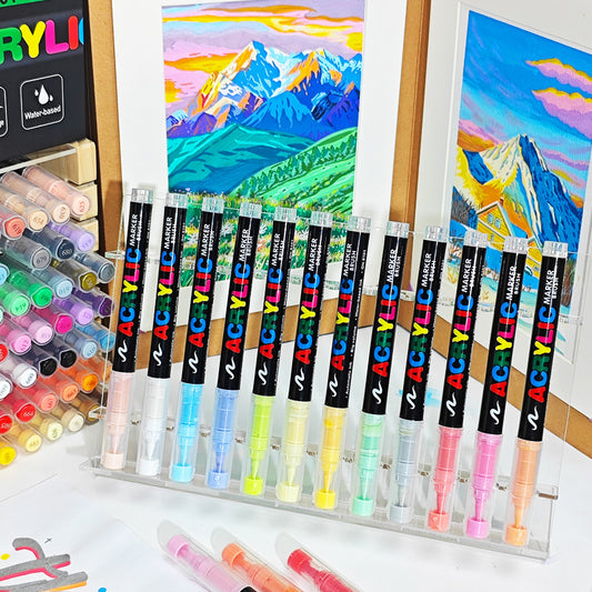 Straight Liquid Acrylic Marker Pen Soft Head Art Hand Painting Graffiti
