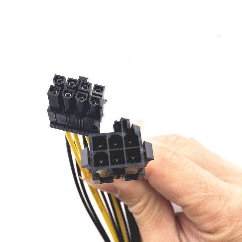 6P To 8P Extension Cable