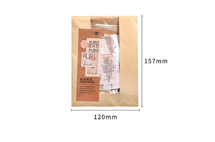 Retro Literary Hand Account DIY Material Stickers 200 Sheets Into 4 Styles