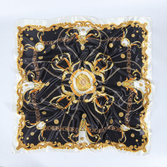 Women's Fashion Simple Satin Satin Printed Scarf