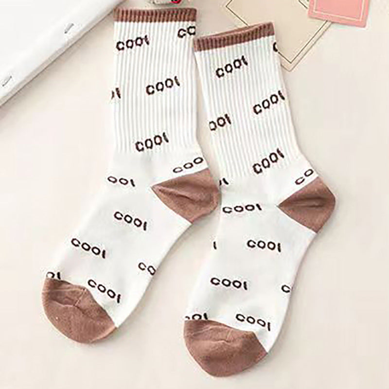 College Style Cartoon Trend Socks