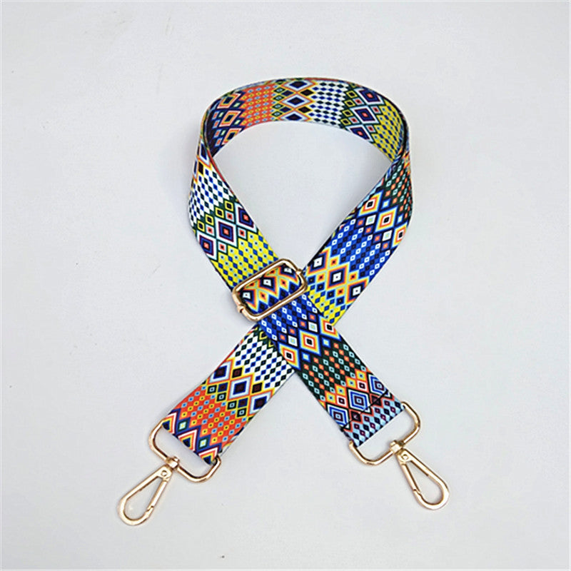 Ribbon Wide Shoulder Strap Adjustable Strap Crossbody Ethnic