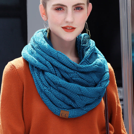 Autumn And Winter Hundred Towers Warm Knitted Scarf