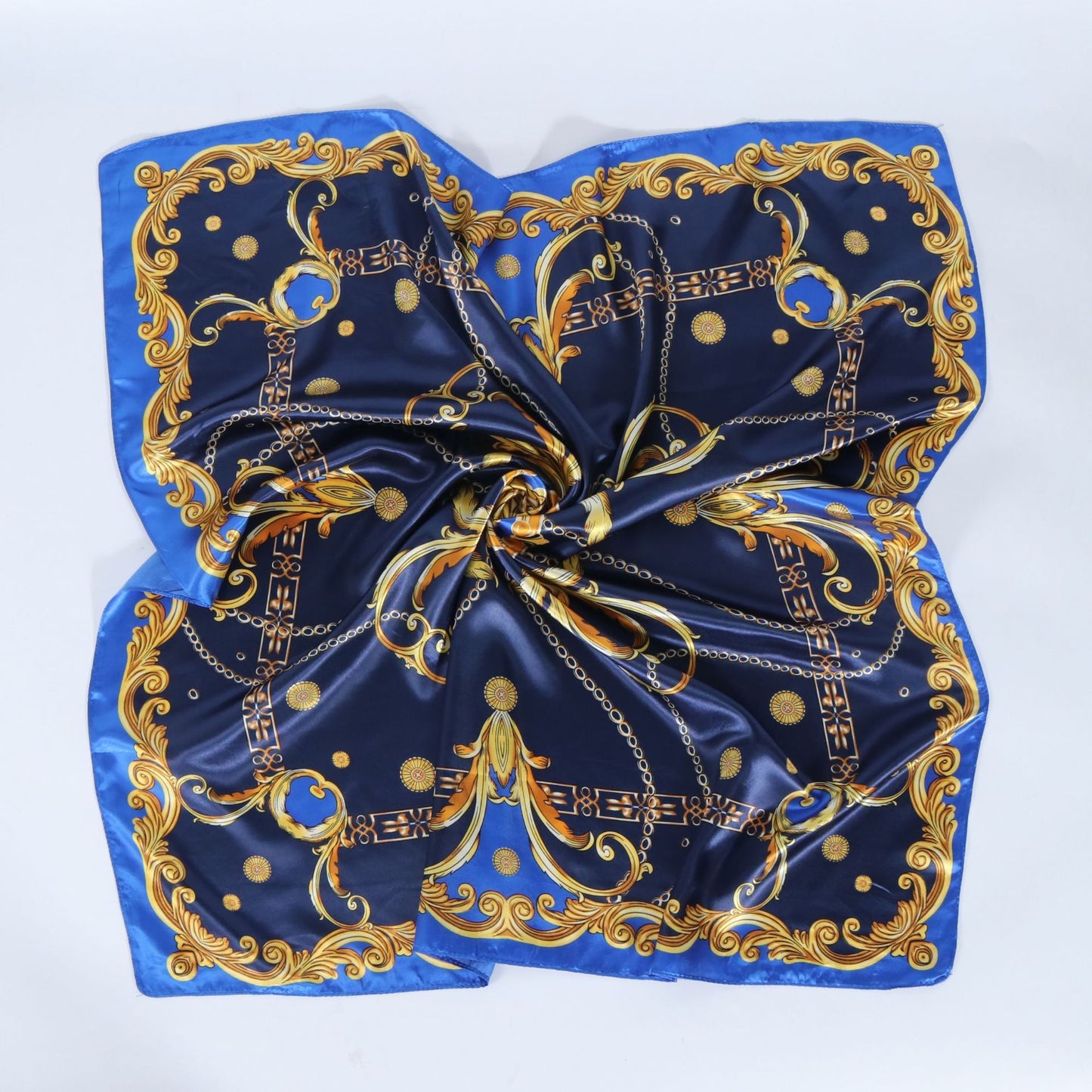 Women's Fashion Simple Satin Satin Printed Scarf