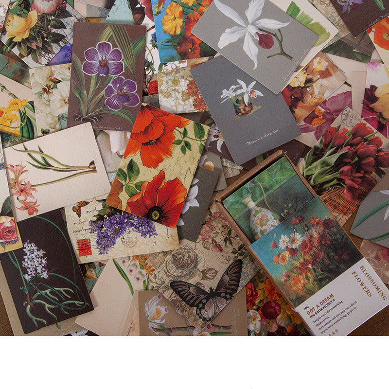 100 Pieces Of Retro Small Book Double-sided Notes Mini Card Account