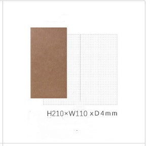 Travel Cowhide Diary Standard Refill Inner Core