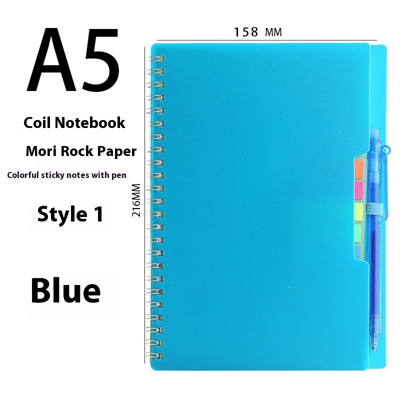 Erasable Coil Book Repeated Writing Draft Notebook Thick Waterproof Forest Rock Stone Paper Notebook Customization