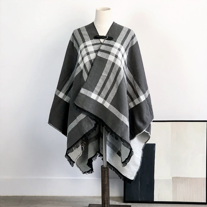 Women's Fashion Simple Double-sided Shawl
