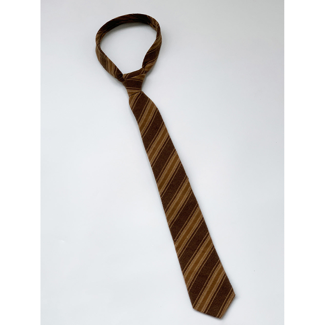 Japanese-style Retro All-match Khaki Stripe Tie College Style