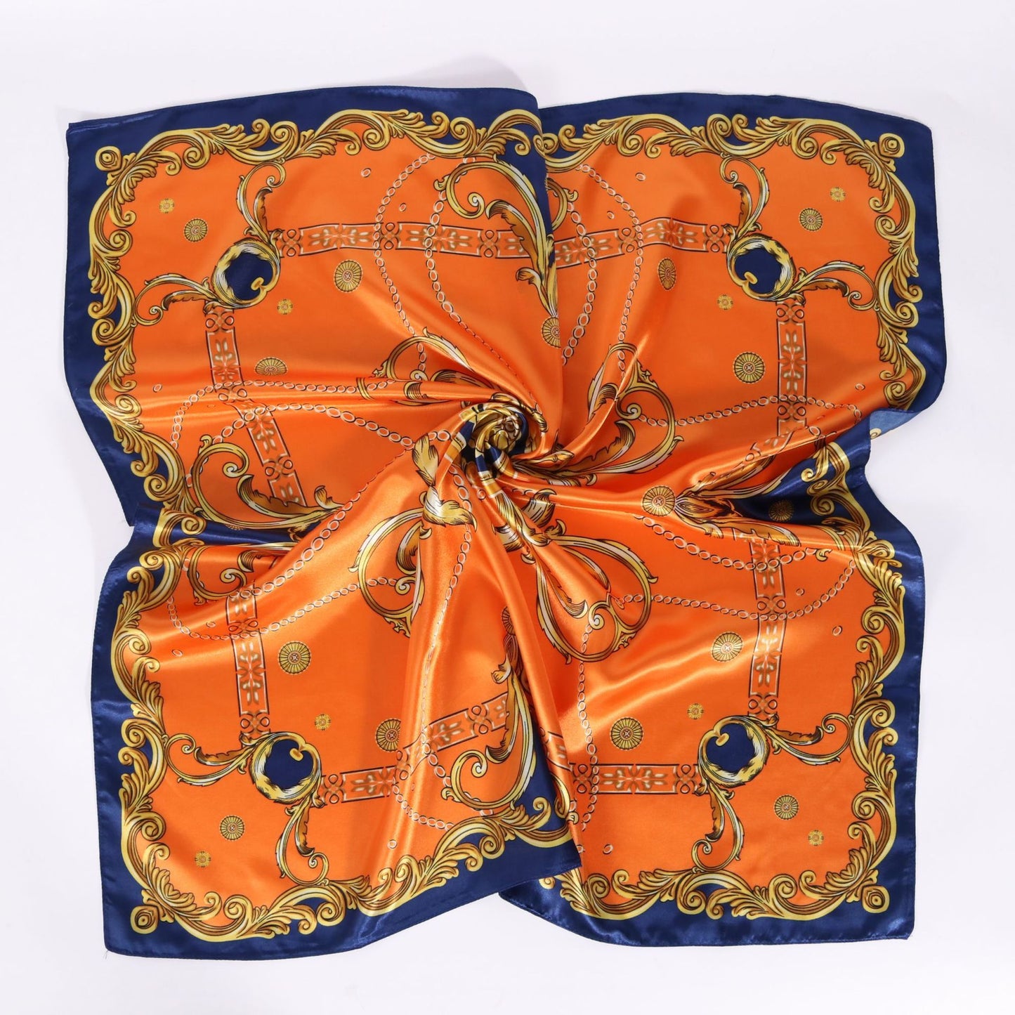 Women's Fashion Simple Satin Satin Printed Scarf