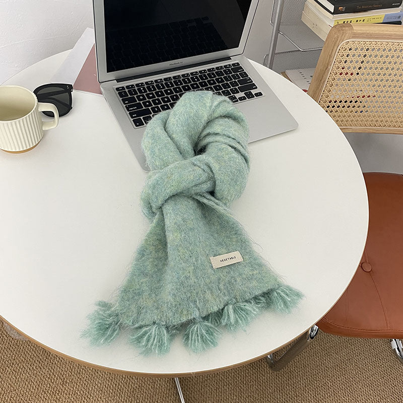 Women's Autumn And Winter Warm Wool Scarf