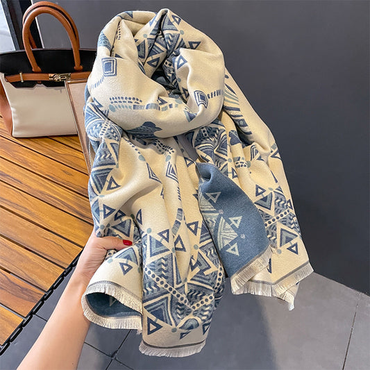 Artificial Cashmere Scarf Female Warm All-matching
