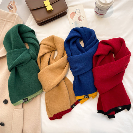 Men's And Women's Fashion All-match Wool Warm Scarf