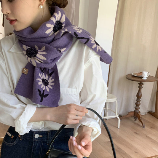 Korean Versatile Wool Scarf In Autumn And Winter