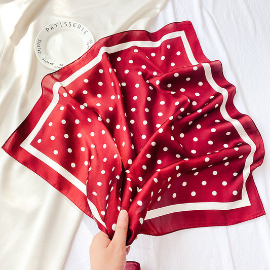 Spot Printed Satin Scarf Occupation