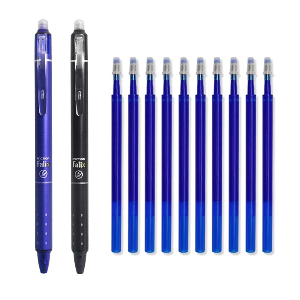 Hot Erasable Push Gel Pen 05mm Elementary School Student Simple