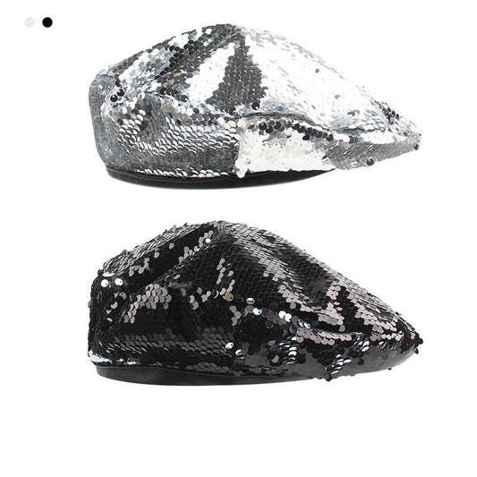 Women's Korean Style Trendy Fashion Sequins Hat