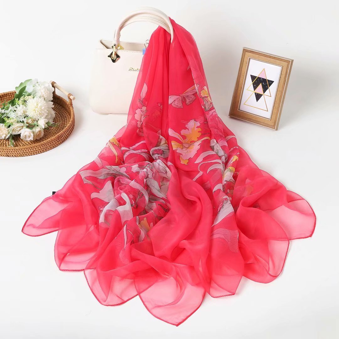 Yourou Yarn Silk Scarf Female Korean Version All-match