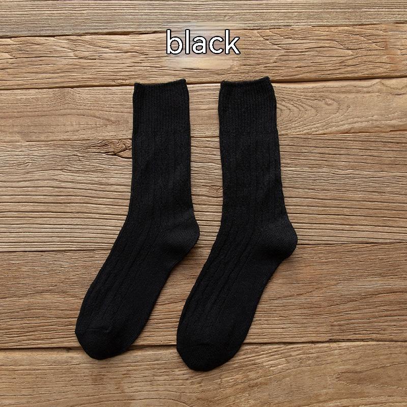 Women's Thickened Keep Warm Pure Color Retro Stockings