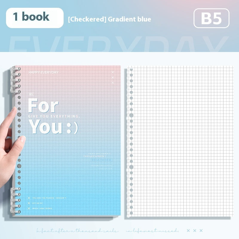 Removable Coil Notebook Gradient Notepad