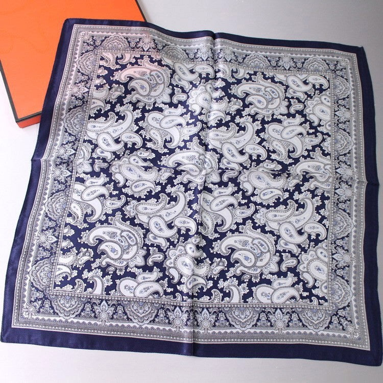 Men's Fashion Vintage  Cashew Flower Silk Scarf