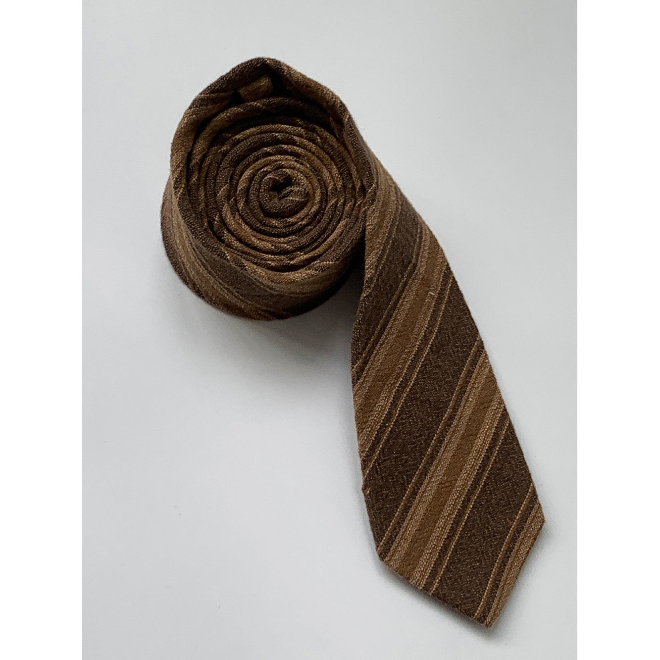 Japanese-style Retro All-match Khaki Stripe Tie College Style